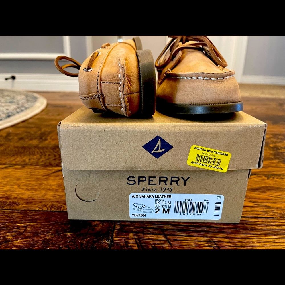 Sperry loafers (Boy) A/O Sahara Leather